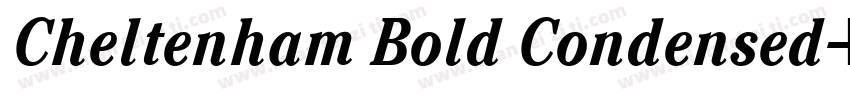 Cheltenham Bold Condensed字体转换